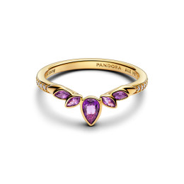 Bague Pandora, Disney la reine des neiges Anna, en métal doré or jaune 585/1000, 164135C01