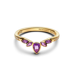 Bague Pandora, Disney la reine des neiges Anna, en métal doré or jaune 585/1000, 164135C01