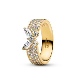Bague Pandora papillon étincellant en métal doré or jaune 585/1000, 164270C01