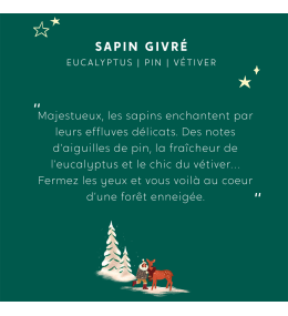 My Jolie Candle. Bougie Bijou Sapin Givré