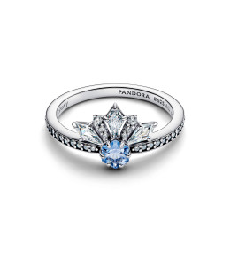 Bague Pandora Elsa argent 925/1000 et cristaux bleus scintillants