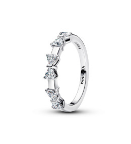 Bague Pandora noeuds et oxydes de zirconium, en argent 925/1000, 194233C01