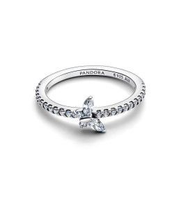 Bague Pandora Papillon argent 925/1000 et cristaux blancs
