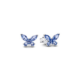 Boucles d'oreilles Pandora papillons bleus  en argent 925/1000 294230C01