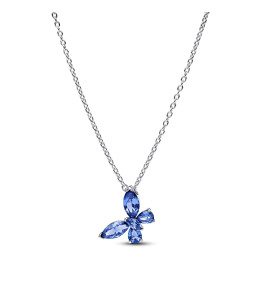 Collier Pandora papillon bleu scintillant en argent 925/1000 394232C01-45