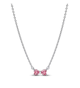 Collier Pandora noeud rose d'amour en argent 925/1000 394235C01-45