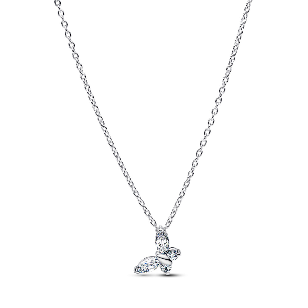 Collier Pandora papillon scintillant en argent 925/1000 394266C01-45 Collier Pandora papillon scintillant en argent 925/1000 394266C01-45