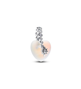 Charm pendentif Pandora coeur irisé et étoile, en argent 925/1000, 794143C01