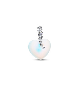 Charm Pandora cœur irisé et étoile argent 925/1000