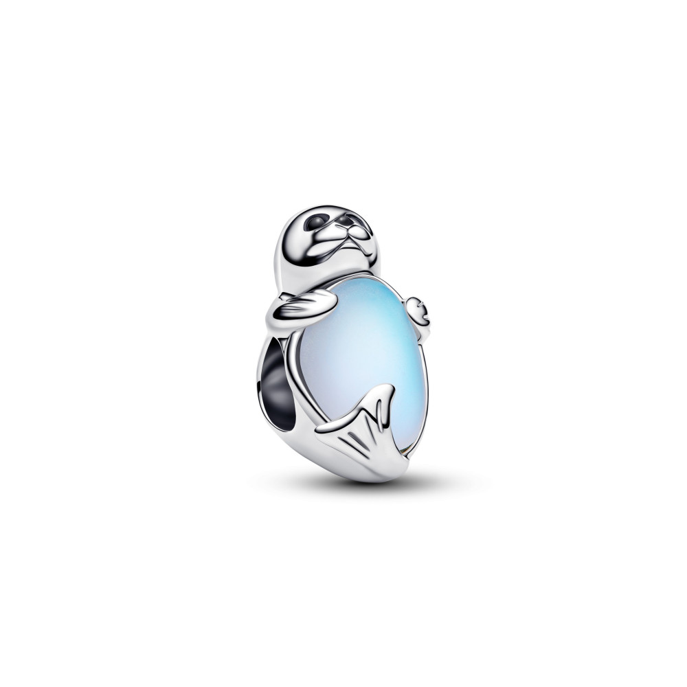 Charm Pandora phoque iridescent, en argent 925/1000, 794146C01