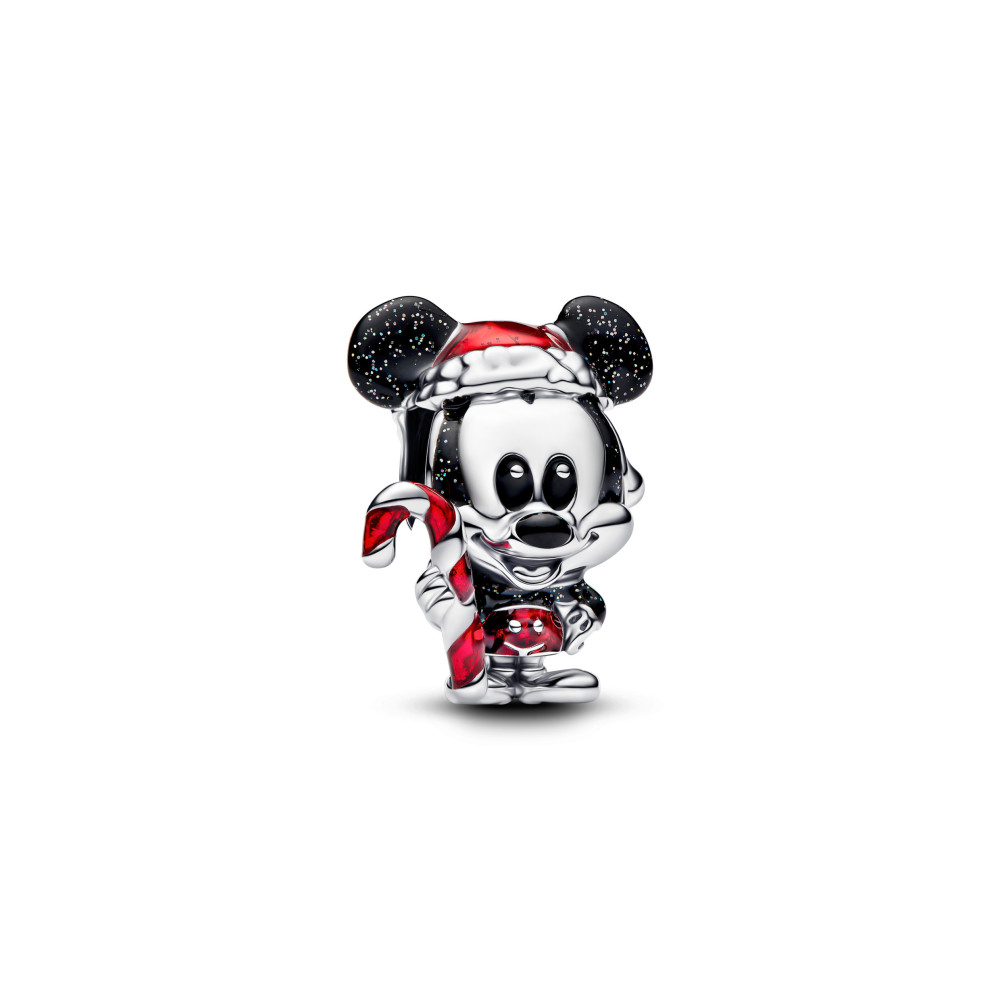 Charm Pandora Disney Mickey de Noël, en argent 925/1000, 794217C01