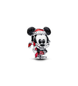 Charm Pandora Disney Mickey de Noël, en argent 925/1000, 794217C01