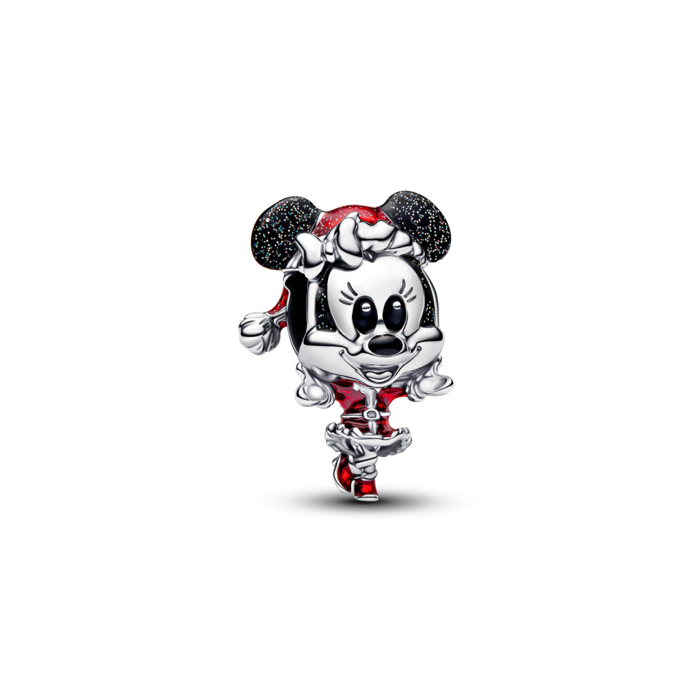 Charm Pandora Disney Minnie de Noël, en argent 925/1000 794218C01 Charm Pandora Disney Minnie de Noël, en argent 925/1000 794218C01