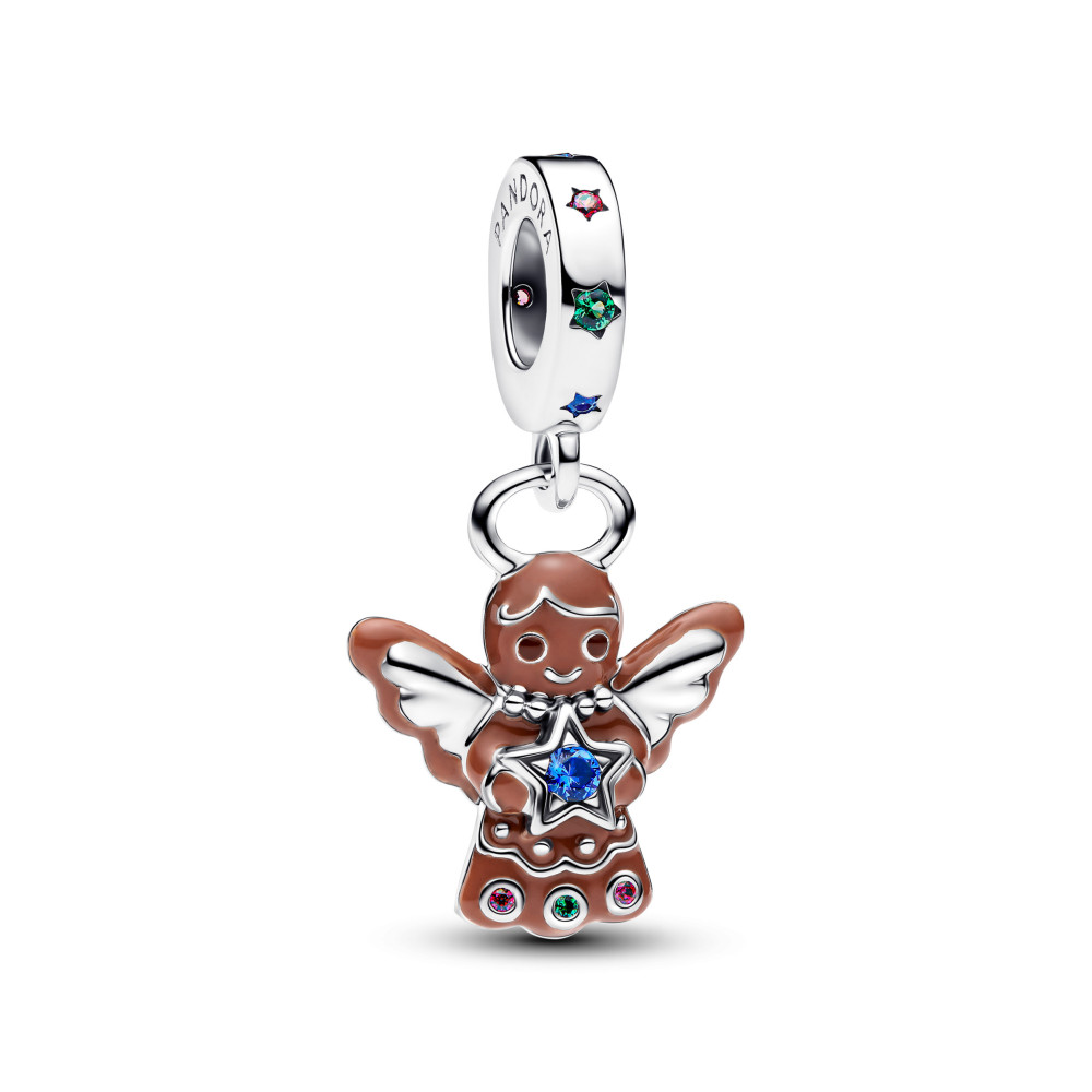 Charm Pandora Moments, ange en pain d'épices, en argent 925/1000 794247C01