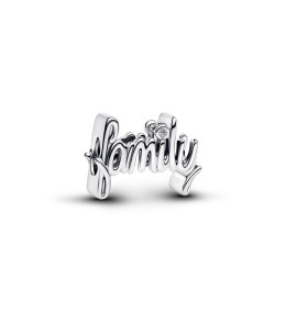 Charm Pandora Moments, family et coeur scintillant en argent 925/1000 794250C01