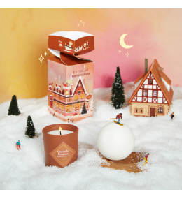 Coffret Le Merveilleux my jolie candle bougie & boule de bain Noël