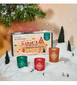 Coffret L’Atelier des Merveilles my jolie candle 3 Bougies Parfumées de Noël 320173