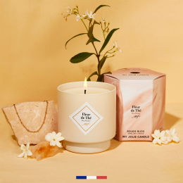 Bougie bijou My Jolie Candle Fleur de Thé bracelet acier doré 320177