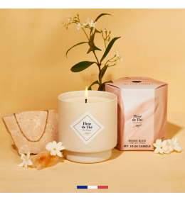 Bougie bijou My Jolie Candle Fleur de Thé bracelet acier doré 320177