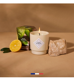 Bougie bijou My Jolie Candle santal & bergamote bracelet acier doré 320496