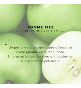 Bougie bijou Pomme Fizz My Jolie Candle et boucles acier dorées