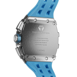 Montre Tsar Bomba Elemental homme acier silicone bleu