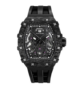 Montre Tsar Bomba automatique carbone noir TB8207CF01
