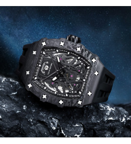 Montre Tsar Bomba automatique carbone noir TB8207CF01