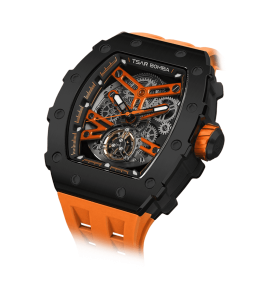 Montre Tsar Bomba automatique noir & orange TB8208A01