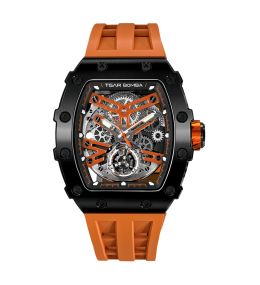 Montre Tsar Bomba automatique noir & orange TB8208A01