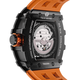 Montre Tsar Bomba automatique noir & orange TB8208A01