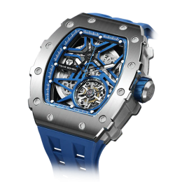 Montre homme Tsar Bomba Elemental collection, Automatique, acier et silicone bleu TB8208A41