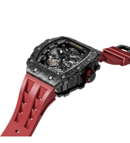 Montre automatique Tsar Bomba TB8209CF02 carbone rouge