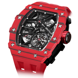 Montre automatique Tsar Bomba carbone rouge TB8209CF07