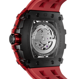 Montre automatique Tsar Bomba carbone rouge TB8209CF07