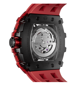 Montre automatique Tsar Bomba carbone rouge TB8209CF07