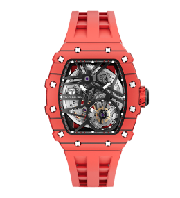 Montre automatique Tsar Bomba carbone rouge TB8209CF07
