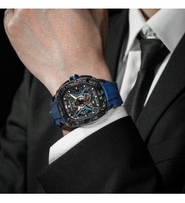 Montre Tsar Bomba Dark Master 5 automatique noir/bleu