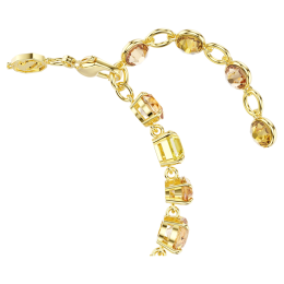 Bracelet Swarovski Gema jaune avec cristaux mixtes et or