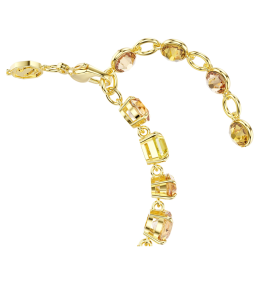 Bracelet Swarovski Gema jaune avec cristaux mixtes et or