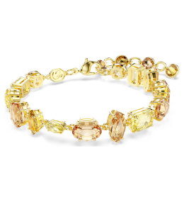 Bracelet Swarovski, Gema Tailles variées, Jaune, Placage de ton or ,5718072