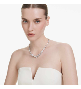 Collier Swarovski Constella blanc métal rhodié 5722472