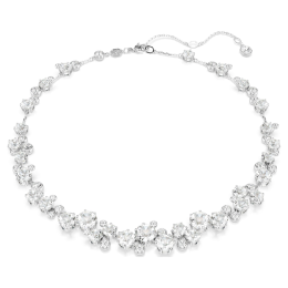 Collier Constella Swarovski Taille ronde, Blanc, Métal rhodié 5722472