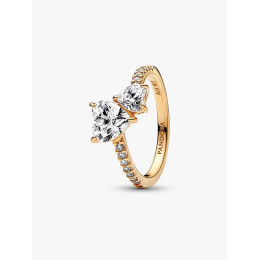 Bague Pandora Cœur Double doré or jaune 161198C01