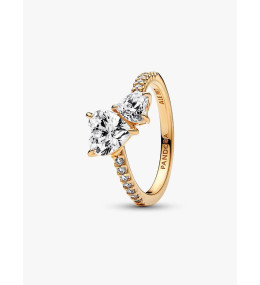 Bague Pandora Cœur Double doré or jaune 161198C01