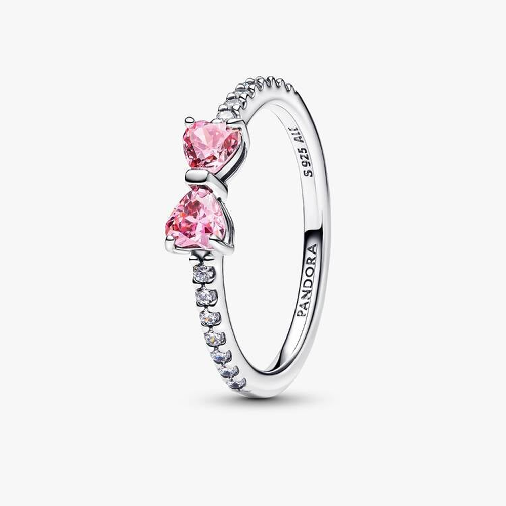 Bague Pandora noeud rose scintillant en argent 925/1000, 193510C01