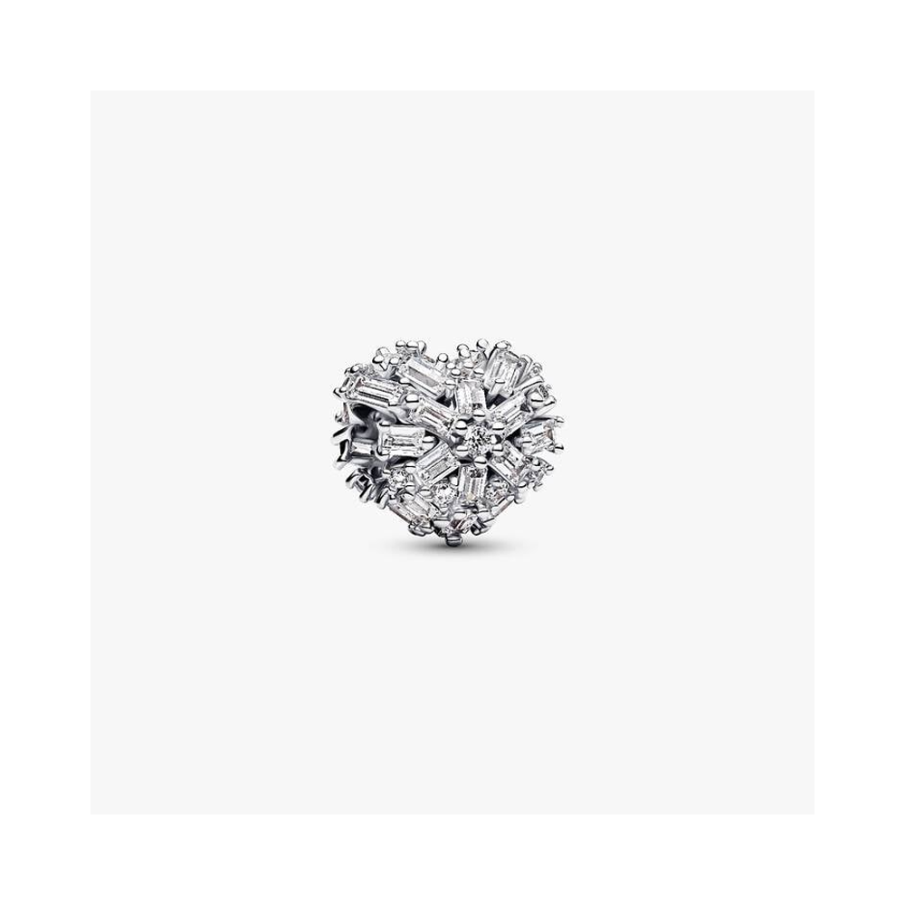 Charm Pandora coeur scintillant et argent 925/1000, 794240C01
