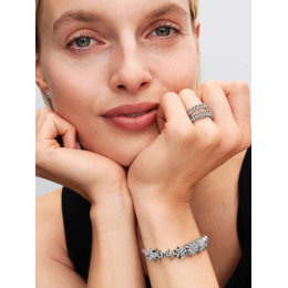 Charm Pandora Cœur Scintillant Argent 794240C01