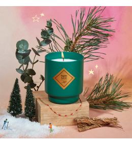 Bougie bijou My Jolie Candle sapin givré bracelet acier doré 320162