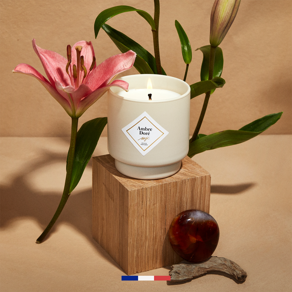Bougie parfumée Ambre dorée my jolie candle made in France 320307